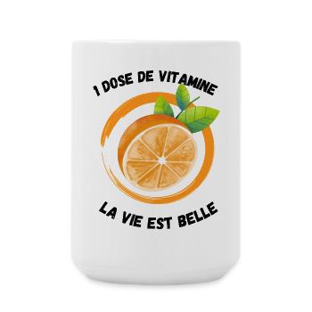 une dose de vitamine pour l' hiver - Grande tasse 440 ml - blanc - Devant