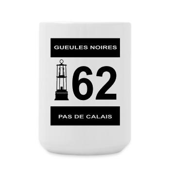 62 Pas de Calais - Große Tasse 440 ml - Weiß - Vorne