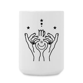 Virgo zodiac astrology - Large Mug 440 ml - white - Front