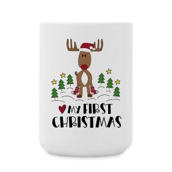Mon premier Noël - Grande tasse 440 ml - blanc - Devant