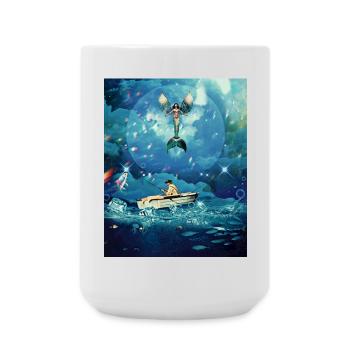 Magic Ocean - Large Mug 440 ml - white - Front
