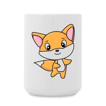 Fuchs - Große Tasse 440 ml - Weiß - Vorne
