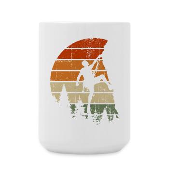 Sunset Summit Climber - Large Mug 440 ml - white - Front