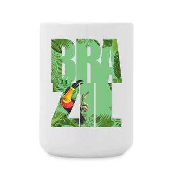 Brésil - Grande tasse 440 ml - blanc - Devant