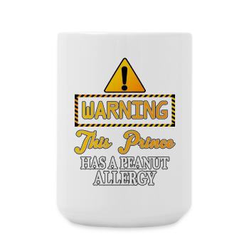 This prince has a peanut allergy - Large Mug 440 ml - white - Front
