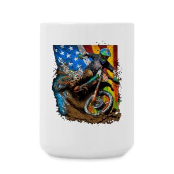 Moto X American Splash - Large Mug 440 ml - white - Front