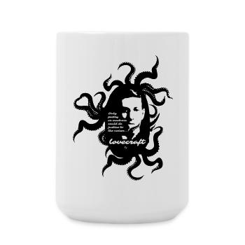 H.P. Lovecraft - Cthulhu Mythos - Große Tasse 440 ml - Weiß - Vorne