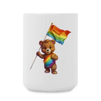 Love is a Bear Necessity - Large Mug 440 ml - white - Front
