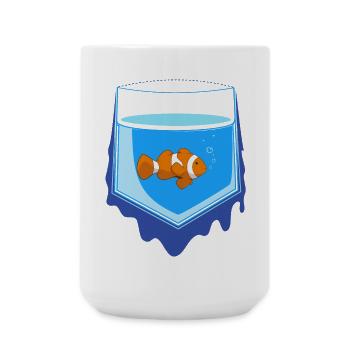 Pocket Fish - Große Tasse 440 ml - Weiß - Vorne