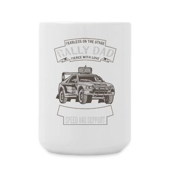 Papa de rallye maître de la vitesse - Grande tasse 440 ml - blanc - Devant
