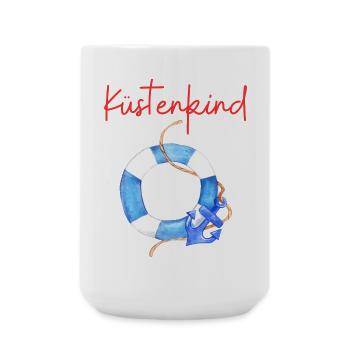 Küstenkind - Große Tasse 440 ml - Weiß - Vorne