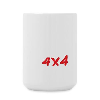 Mes Jeeps Mon Aventure - Grande tasse 440 ml - blanc - Devant