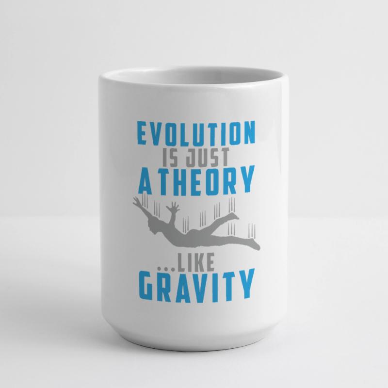Evolution is a Theory like Gravity Large Mug 440 ml