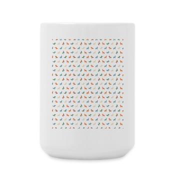 Motif de silhouette de poney vif - Grande tasse 440 ml - blanc - Devant