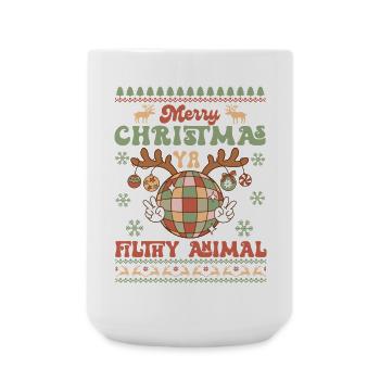 Ugly Christmas Sweater - Large Mug 440 ml - white - Front