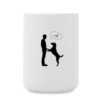 Hundefreund - Große Tasse 440 ml - Weiß - Vorne