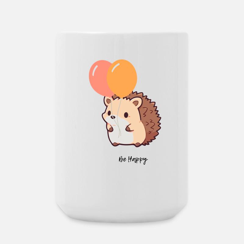 Hérisson mignon - Grande tasse 440 ml - blanc