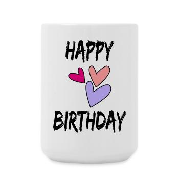 HAPPY BIRTHDAY - Large Mug 440 ml - white - Front