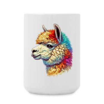 Alpaca - Large Mug 440 ml - white - Front