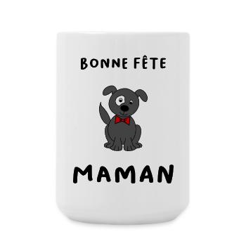 MOTHER'S DAY. HAPPY MOTHER'S DAY. MOM - Large Mug 440 ml - white - Front