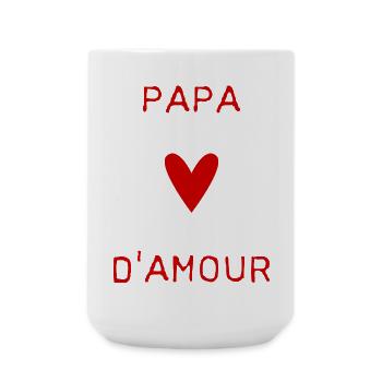 HAPPY FATHER'S DAY. DAD. FATHER'S DAY. FATHER - Large Mug 440 ml - white - Front
