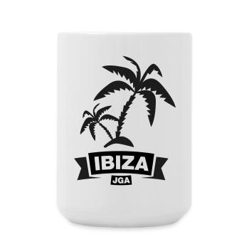 IBIZA – Enterrement de vie de garçon sous les palmiers - Grande tasse 440 ml - blanc - Devant