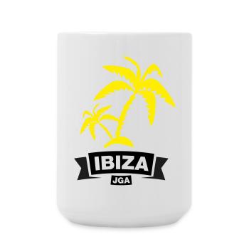 IBIZA – Enterrement de vie de garçon sous les palmiers - Grande tasse 440 ml - blanc - Devant