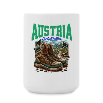 Austria cooles Wander Design - Österreich - Large Mug 440 ml - white - Front