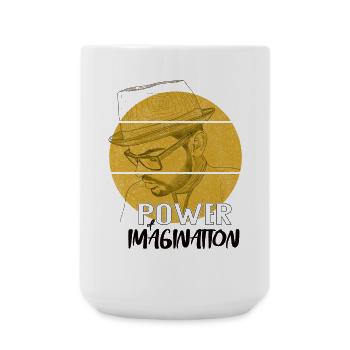 Power Imagination – Creative Statement Design - Large Mug 440 ml - white - Front
