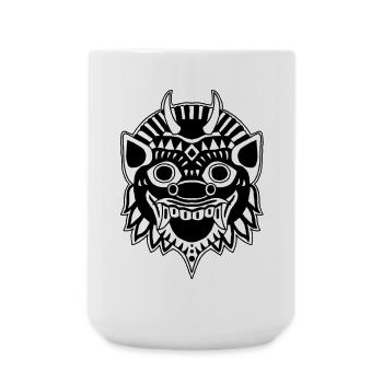 Dragon or demon? - Large Mug 440 ml - white - Front