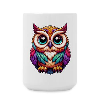 Owl - Large Mug 440 ml - white - Front