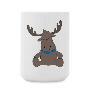 Elk - Large Mug 440 ml - white - Front