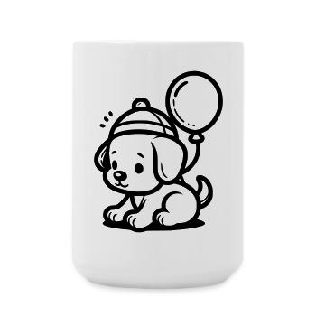 Chiot - Grande tasse 440 ml - blanc - Devant