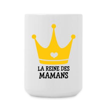 La Reine des Mamans - Fête des Mères - Grande tasse 440 ml - blanc - Devant