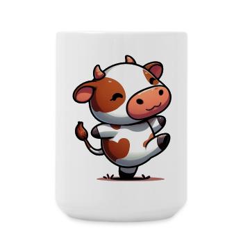 Kuh - Große Tasse 440 ml - Weiß - Vorne