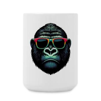 Gorilla - Große Tasse 440 ml - Weiß - Vorne