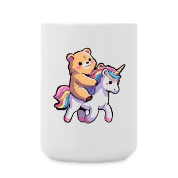 Einhorn - Große Tasse 440 ml - Weiß - Vorne