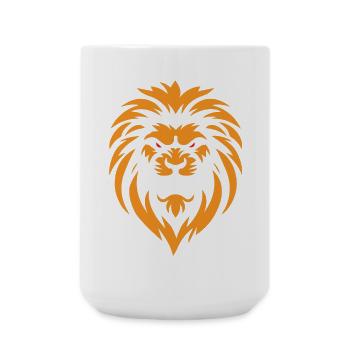Angry Lion - Large Mug 440 ml - white - Front