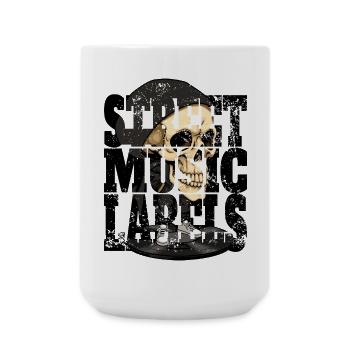 Street Music - Große Tasse 440 ml - Weiß - Vorne