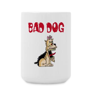 Petit chien en colère - Grande tasse 440 ml - blanc - Devant
