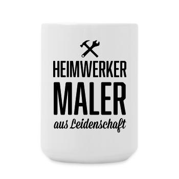 Heimwerker Maler - Große Tasse 440 ml - Weiß - Vorne