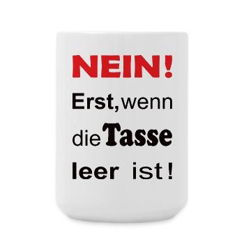 Non : Uniquement lorsque le gobelet est vide. - Grande tasse 440 ml - blanc - Devant