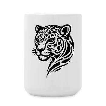 Gepard - Große Tasse 440 ml - Weiß - Vorne