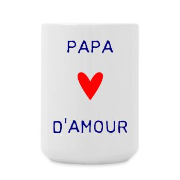 HAPPY FATHER'S DAY. DAD. FATHER'S DAY. FATHER - Large Mug 440 ml - white - Front