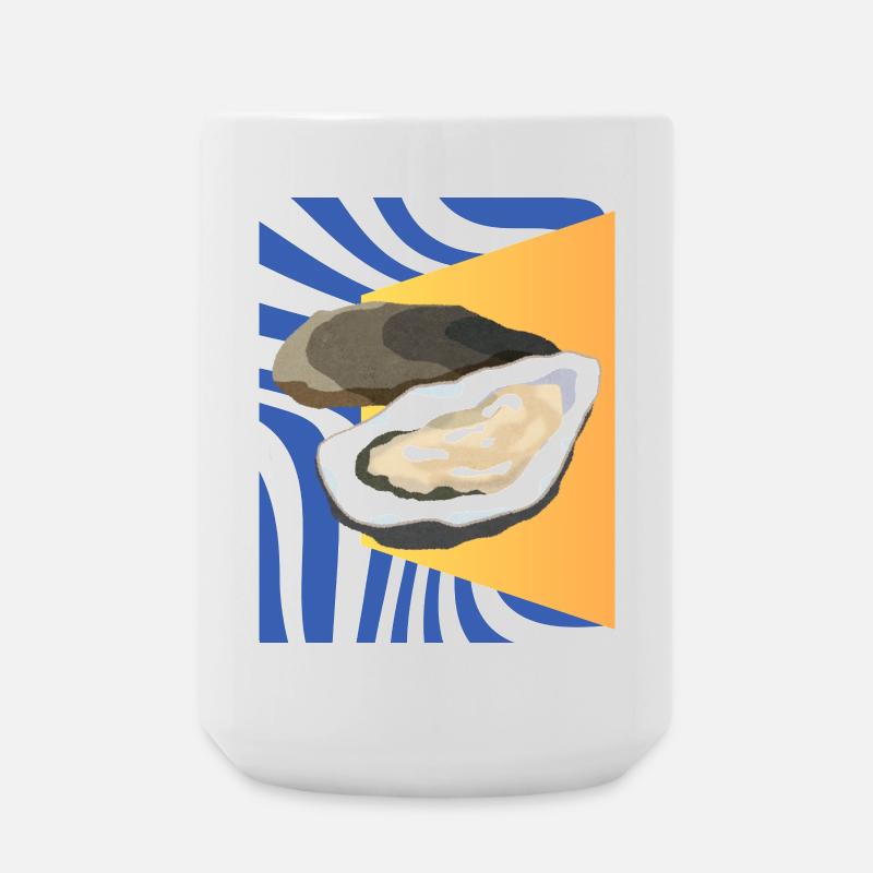 Funky Oysters - Große Tasse 440 ml - Weiß