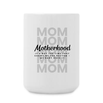 Motherhood – Tiny Rebel, Big Feelings Mom Design - Large Mug 440 ml - white - Front