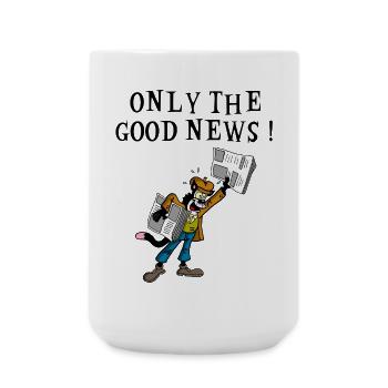Log delivery chat - Large Mug 440 ml - white - Front