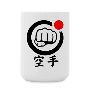 Karate Faust / Fist - Large Mug 440 ml - white - Front