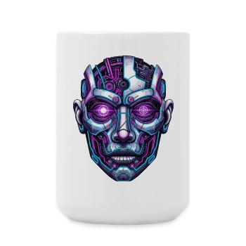 Space Head - Large Mug 440 ml - white - Front