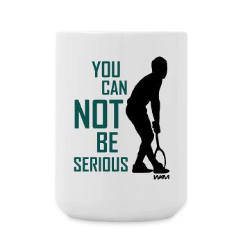 JOHN MC ENROE YOU CANNOT BE SERIOUS - Große Tasse 440 ml - Weiß - Vorne